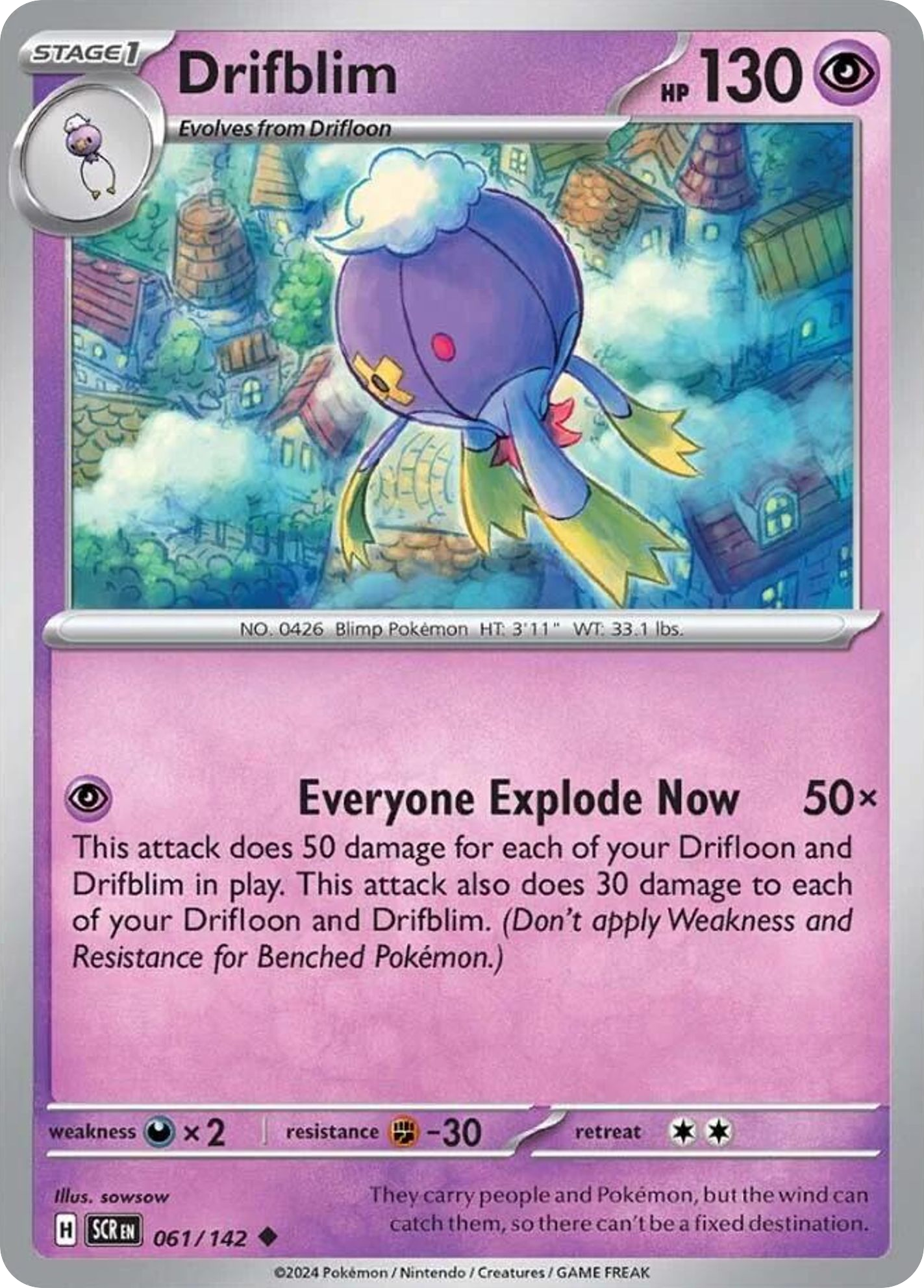 Drifblim - Stellar Crown SET-61