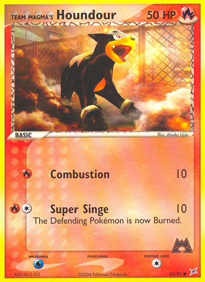 Team Magma's Houndour - Team Magma vs Team Aqua SET-62