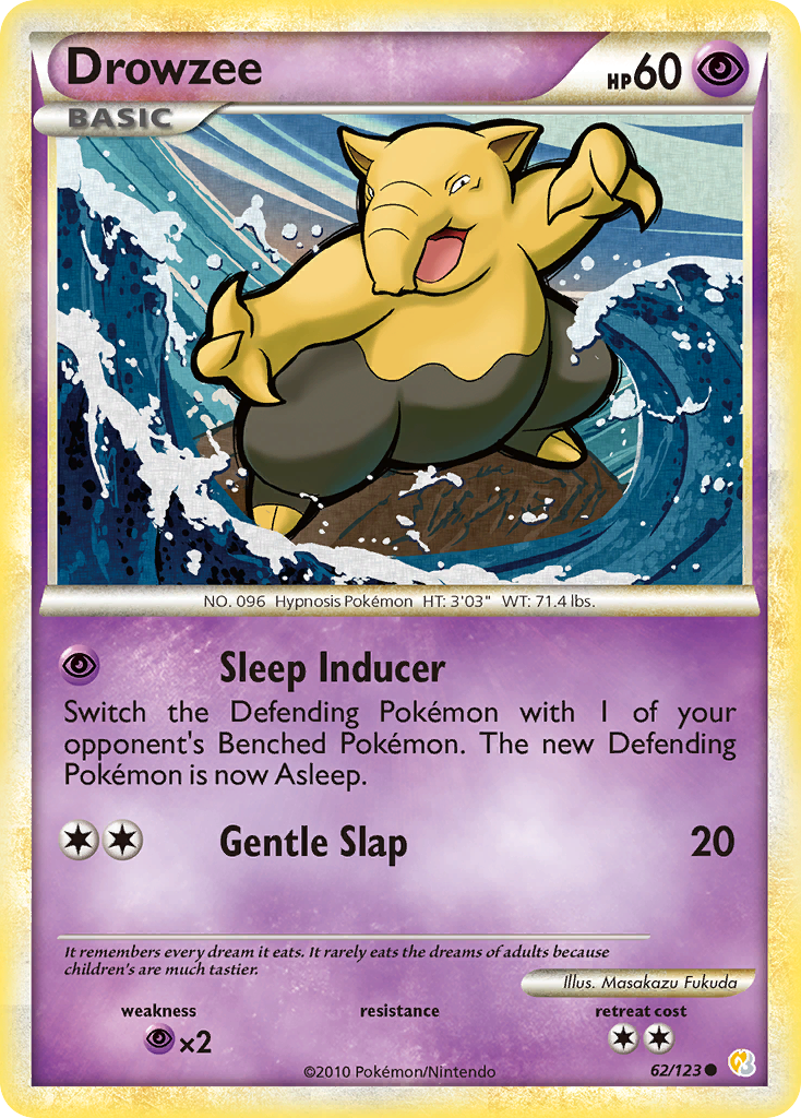 Drowzee - HeartGold & SoulSilver SET-62
