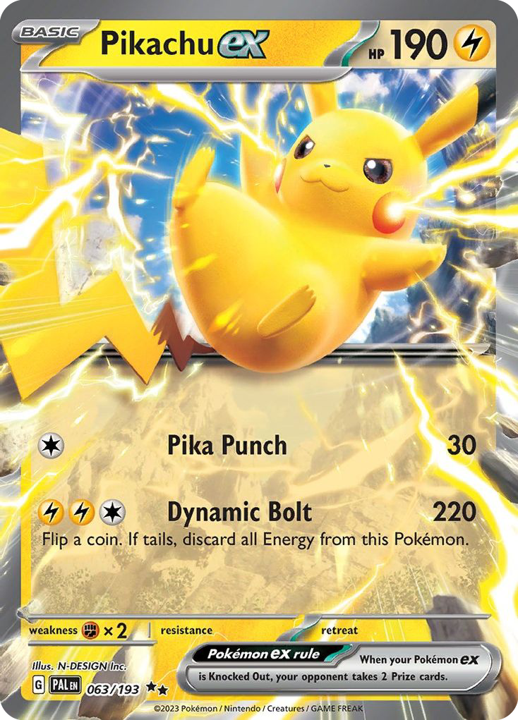 Pikachu EX - Paldea Evolved SET-63
