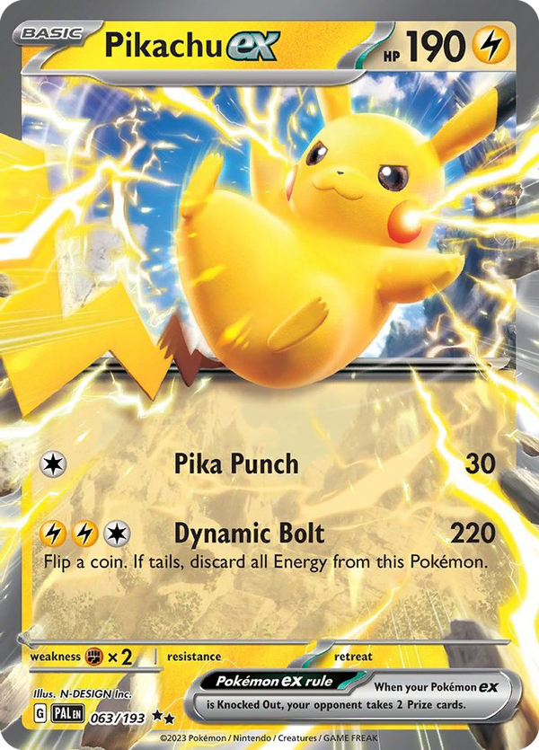 Pikachu EX - Paldea Evolved SET-63
