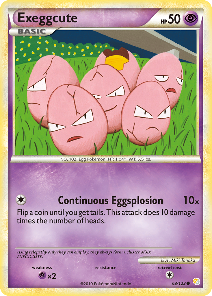 Exeggcute - HeartGold & SoulSilver SET-63