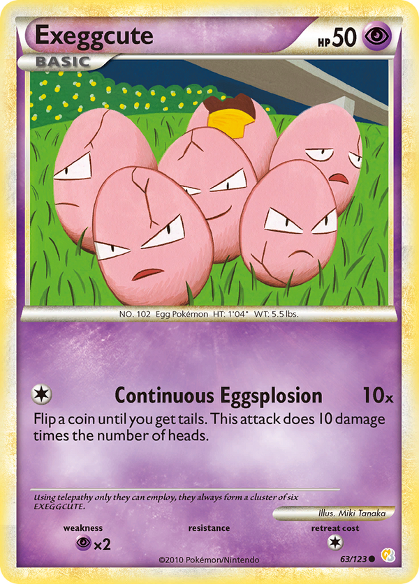 Exeggcute - HeartGold & SoulSilver SET-63