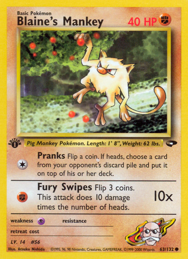 Blaine's Mankey - Gym Challenge SET-63