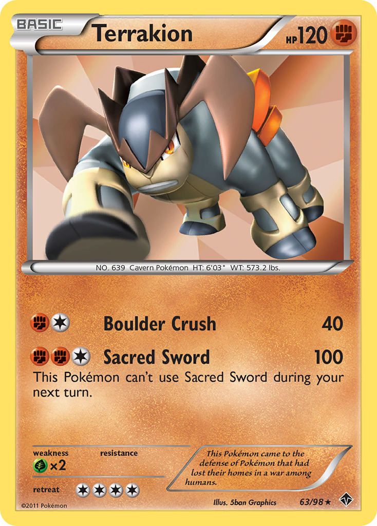 Terrakion - Emerging Powers SET-63