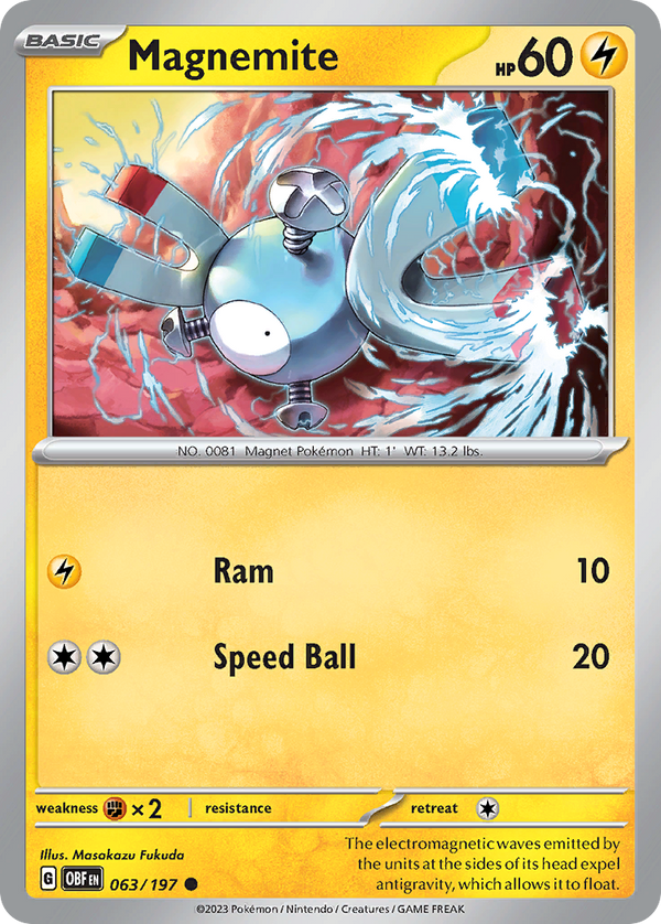 Magnemite - Obsidian Flames SET-63