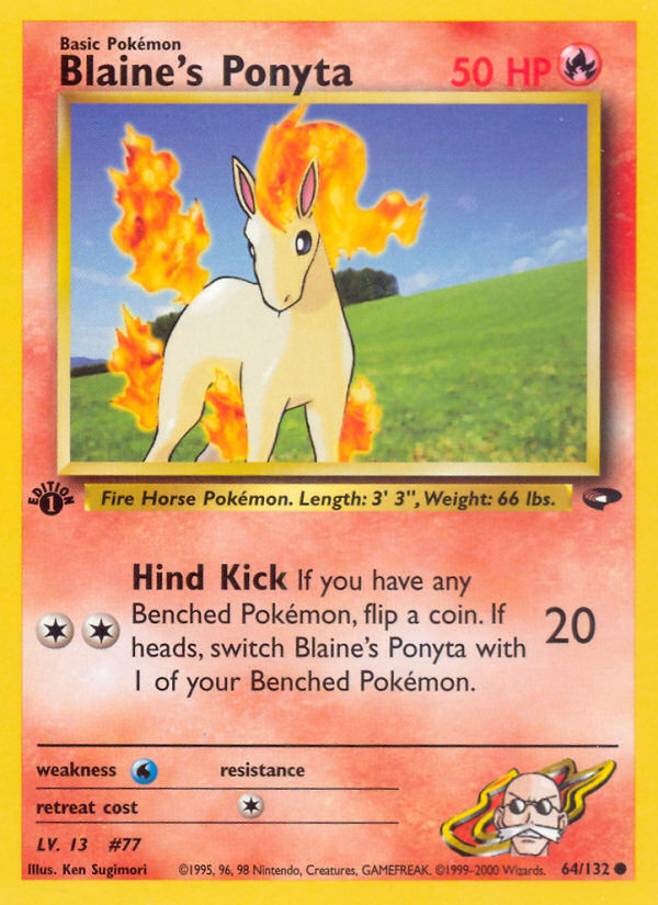 Blaine's Ponyta - Gym Challenge SET-64