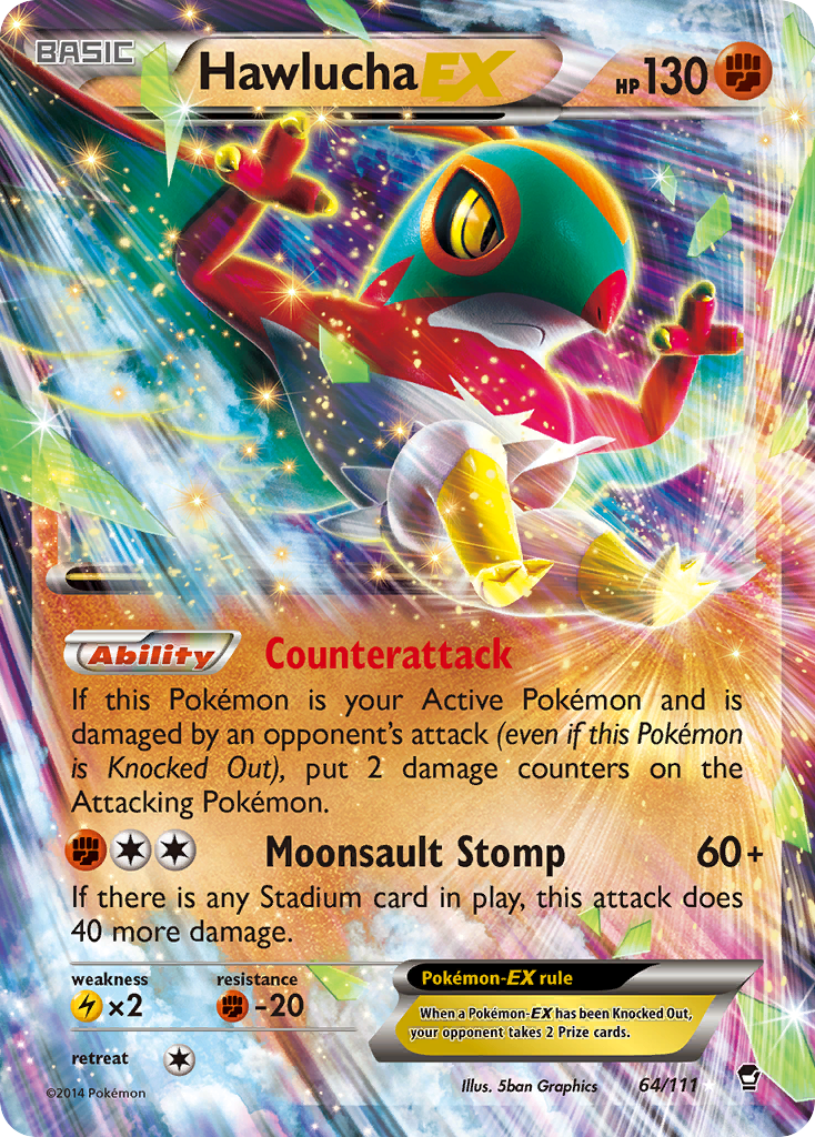 Hawlucha-EX - Furious Fists SET-64