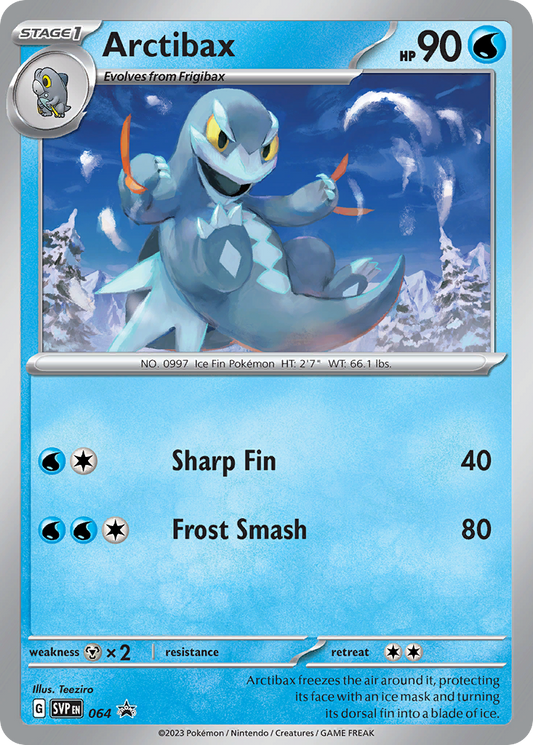 Arctibax (Scarlet & Violet Black Star Promos SET) (Pokémon) (Stage 1) (Water) (HP: 90) (Promo) (PKM Scarlet & Violet Black Star Promos SET-127)