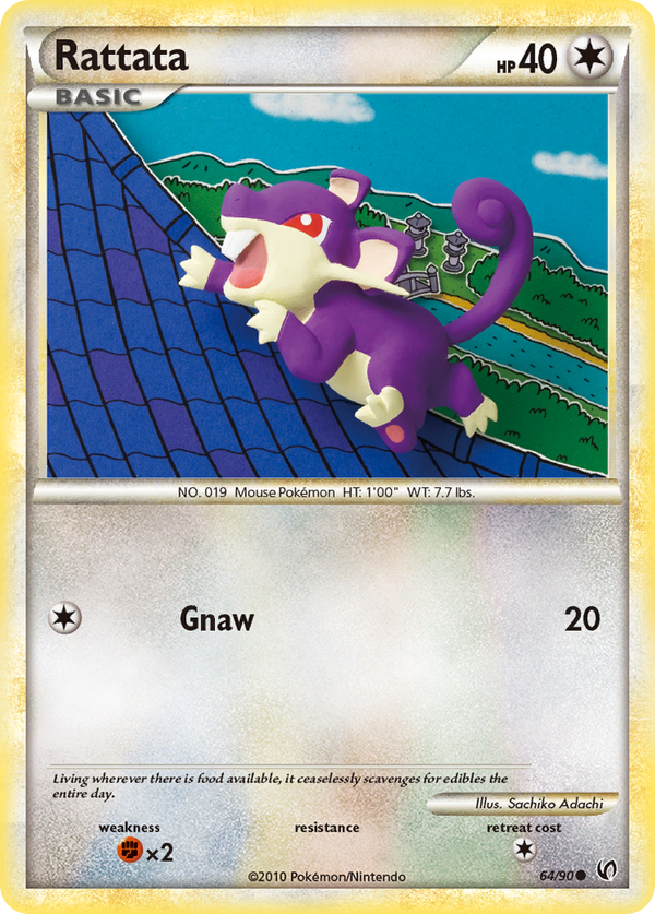 Rattata - HS Undaunted SET-64