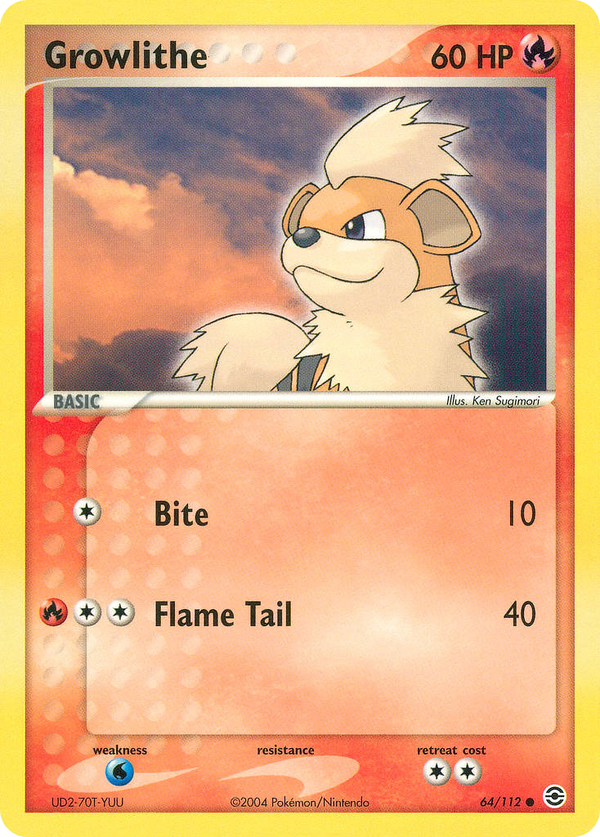 Growlithe - FireRed & LeafGreen SET-64