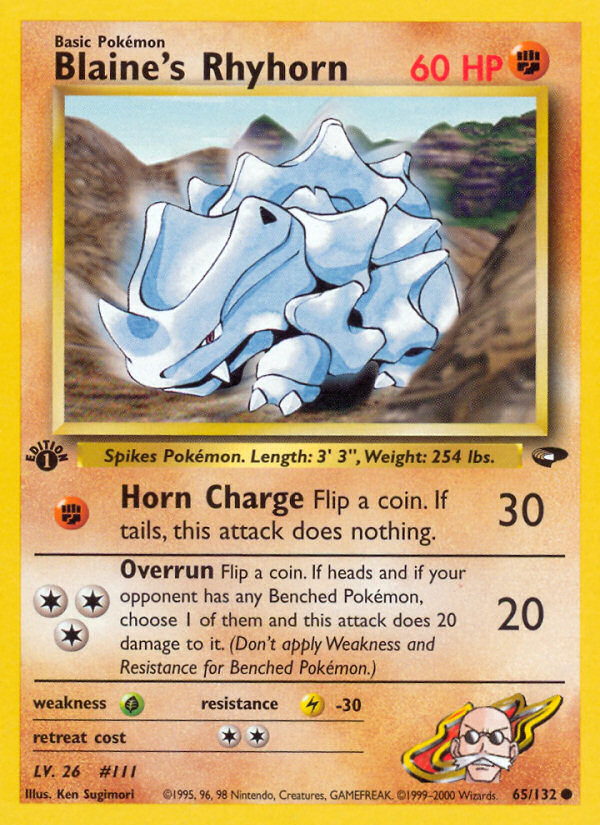 Blaine's Rhyhorn - Gym Challenge SET-65