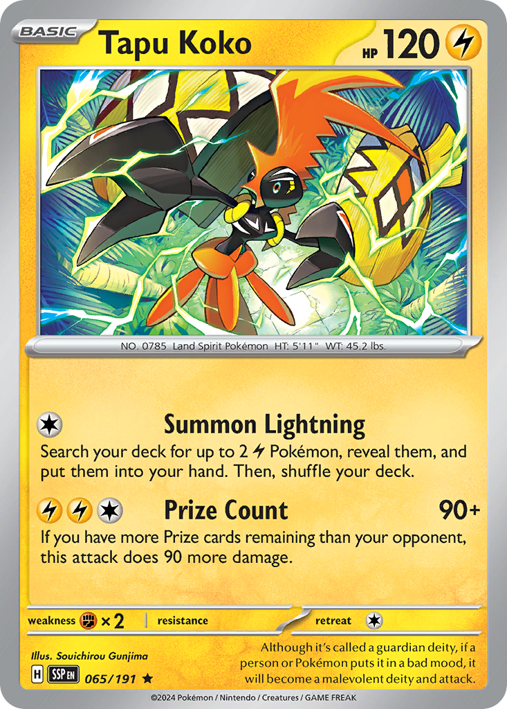 Tapu Koko - Surging Sparks SET-65