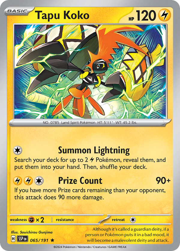 Tapu Koko - Surging Sparks SET-65