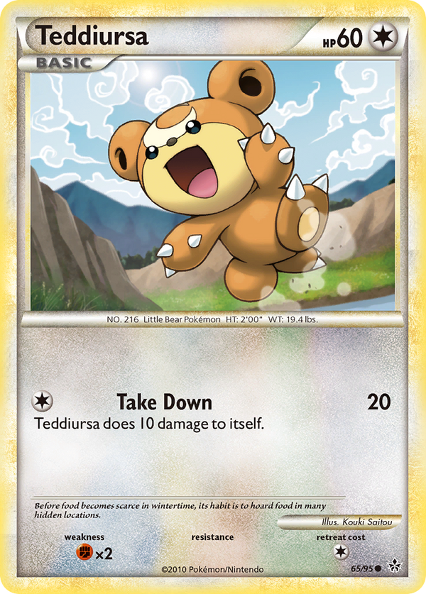 Teddiursa - HS Unleashed SET-65