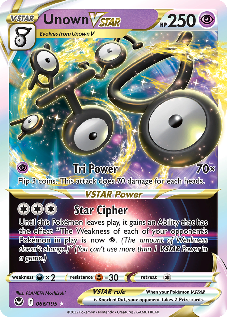 Unown VSTAR - Silver Tempest SET-66
