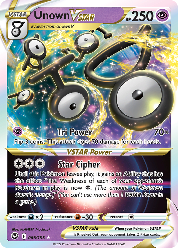 Unown VSTAR - Silver Tempest SET-66