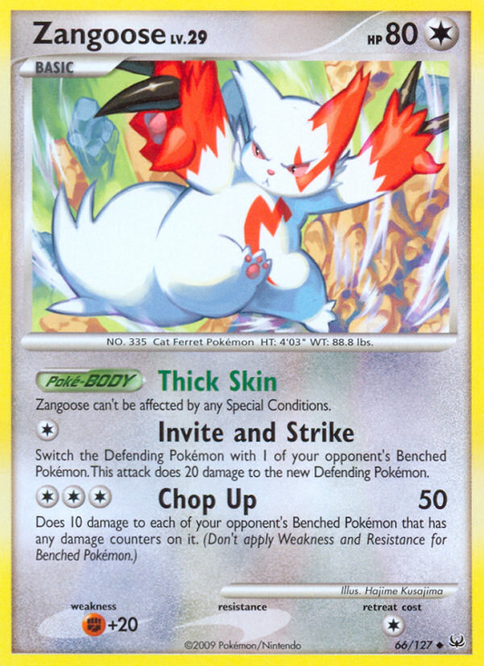 Zangoose (Platinum SET) (Pokémon) (Basic) (Colorless) (HP: 80) (Uncommon) (PKM Platinum SET-94)