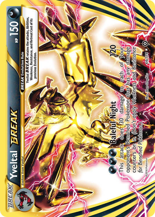 Yveltal BREAK (Steam Siege SET) (Pokémon) (BREAK) (Darkness) (HP: 150) (Rare BREAK) (PKM Steam Siege SET-80)