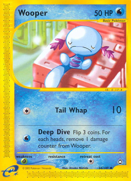 Wooper (Aquapolis SET) (Pokémon) (Basic) (Water) (HP: 50) (Uncommon) (PKM Aquapolis SET-114)