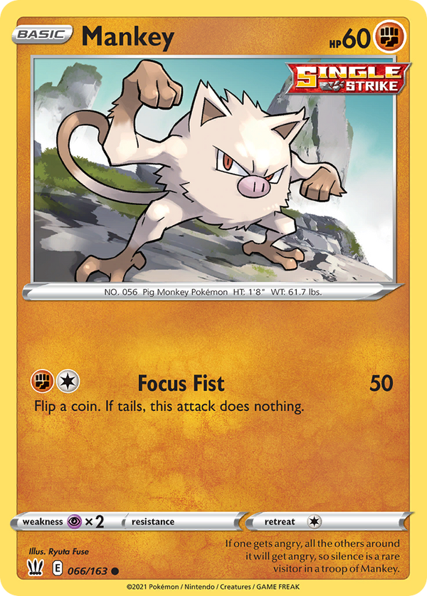 Mankey - Battle Styles SET-66