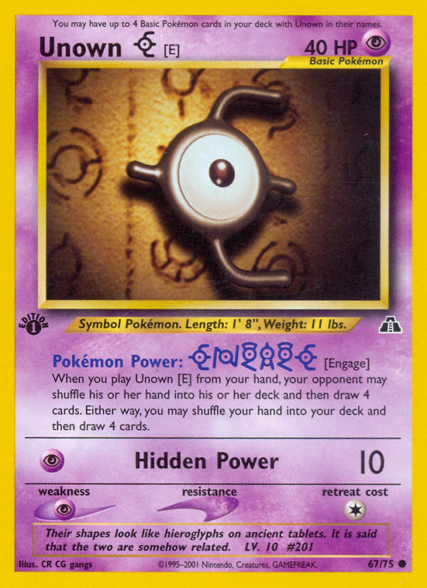 Unown [E] - Neo Discovery SET-67