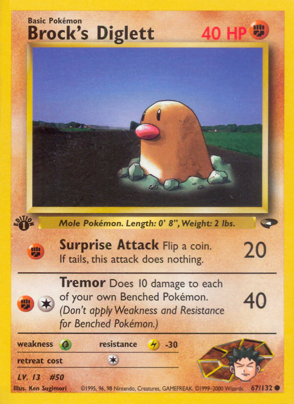 Brock's Diglett - Gym Challenge SET-67