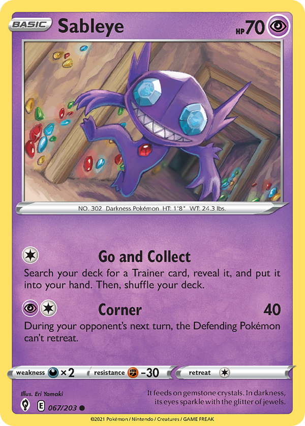 Sableye - Evolving Skies SET-67