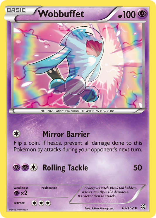 Wobbuffet (BREAKthrough SET) (Pokémon) (Basic) (Psychic) (HP: 100) (Uncommon) (PKM BREAKthrough SET-130)