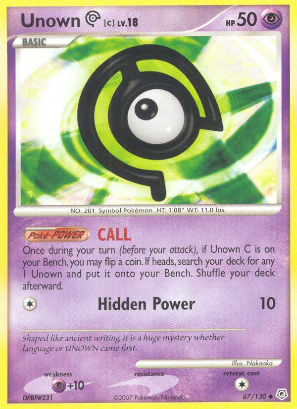 Unown [C] - Diamond & Pearl SET-67