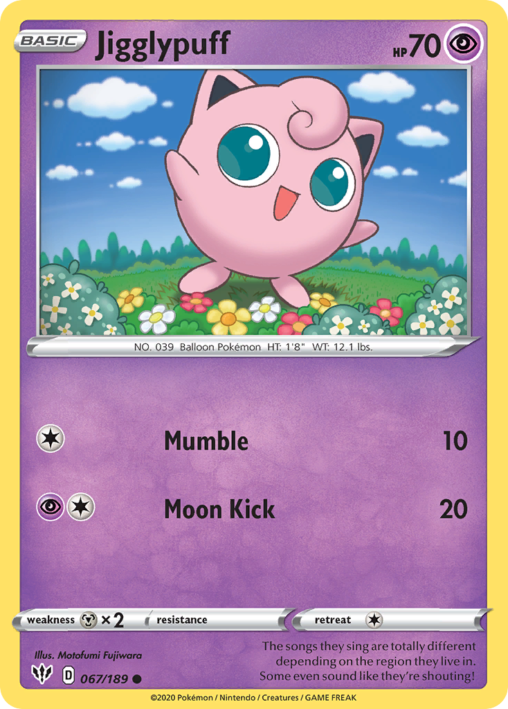 Jigglypuff - Darkness Ablaze SET-67