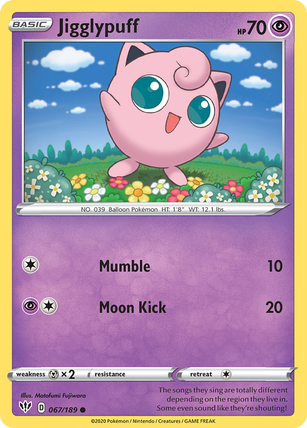 Jigglypuff - Darkness Ablaze SET-67