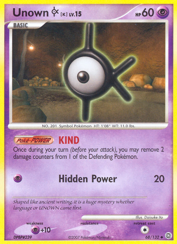 Unown [K] - Secret Wonders SET-68