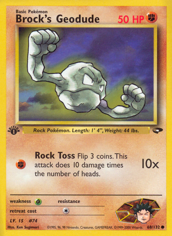 Brock's Geodude - Gym Challenge SET-68