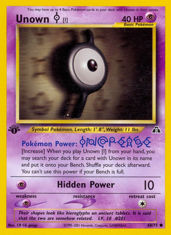 Unown [I] - Neo Discovery SET-68
