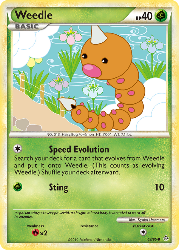 Weedle - HS Unleashed SET-69