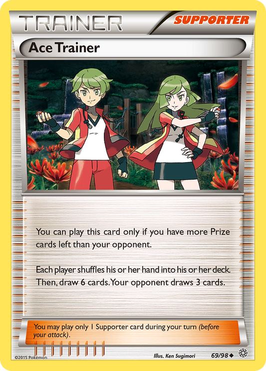 Ace Trainer (Ancient Origins SET) (Trainer) (Supporter) (Uncommon) (PKM Ancient Origins SET-67)