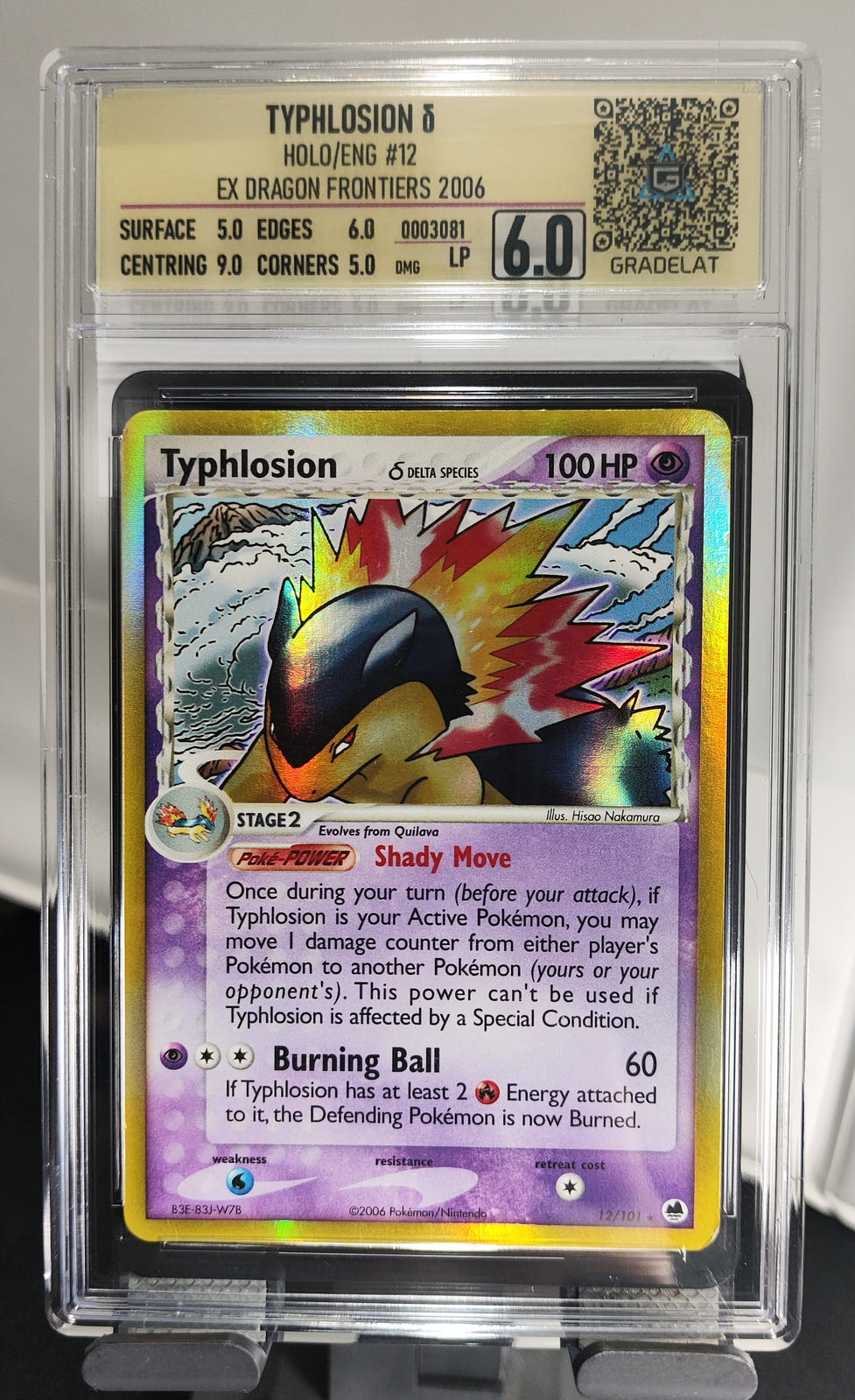 Typhlosion Dragon Frontiers SET-12 — imagen del vendedor