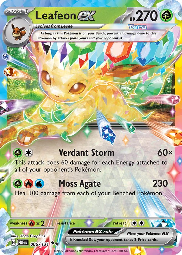 Leafeon EX - Prismatic Evolutions SET-6