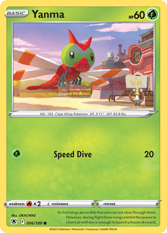 Yanma (Astral Radiance SET) (Pokémon) (Basic) (Grass) (HP: 60) (Common) (PKM Astral Radiance SET-173)