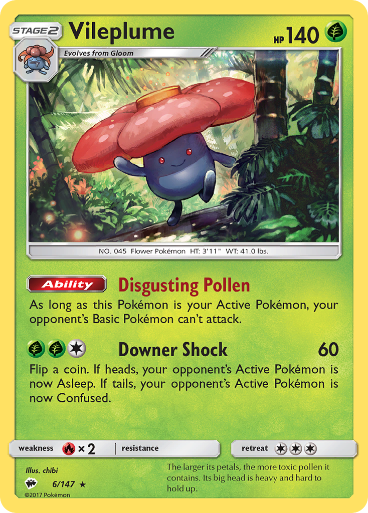 Vileplume - Burning Shadows SET-6