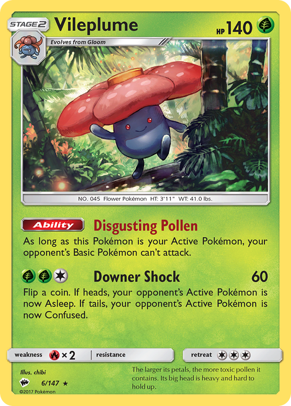 Vileplume - Burning Shadows SET-6