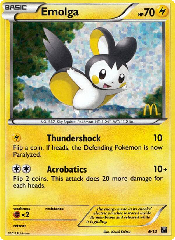 Emolga - McDonald's Collection 2012 SET-6
