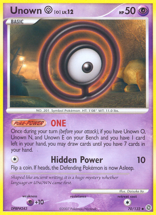 Unown [O] - Secret Wonders SET-70