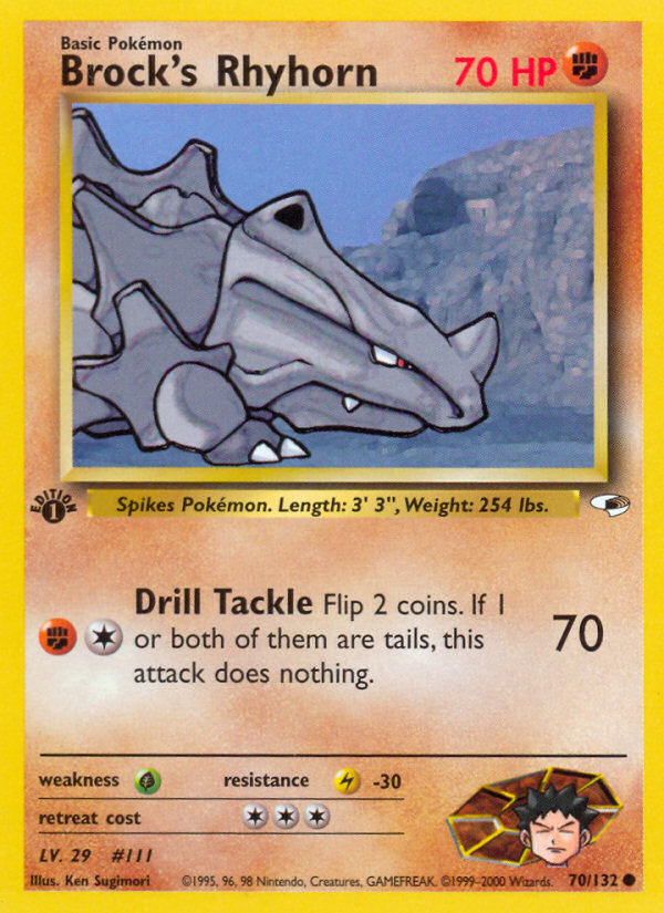 Brock's Rhyhorn - Gym Heroes SET-70