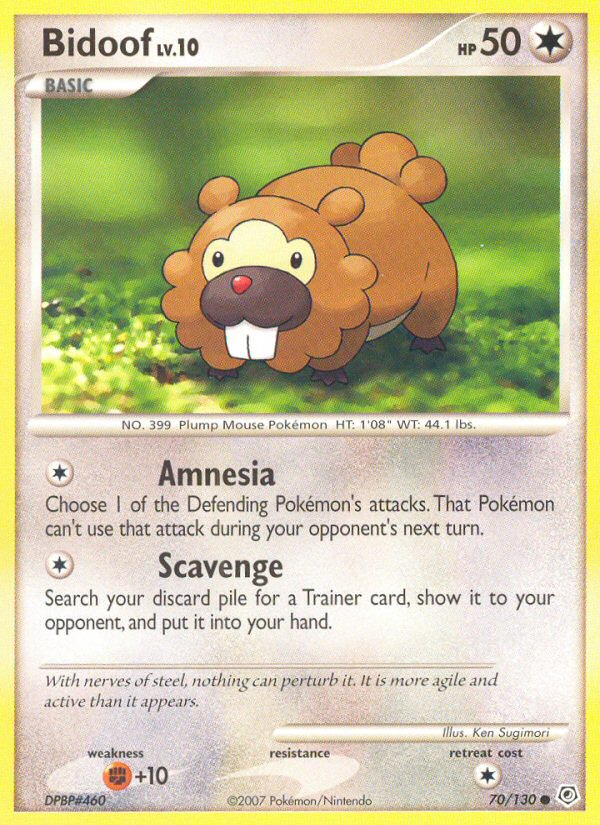 Bidoof - Diamond & Pearl SET-70