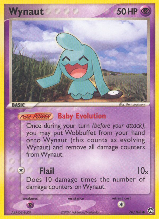 Wynaut (Power Keepers SET) (Pokémon) (Basic) (Psychic) (HP: 50) (Common) (PKM Power Keepers SET-77)