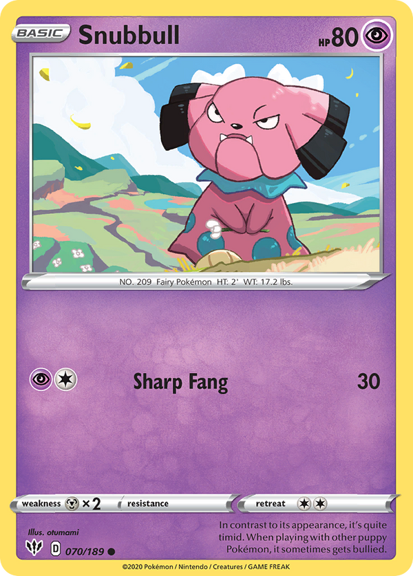 Snubbull - Darkness Ablaze SET-70