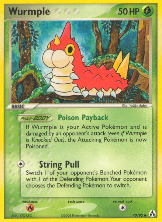 Wurmple (Legend Maker SET) (Pokémon) (Basic) (Grass) (HP: 50) (Common) (PKM Legend Maker SET-68)