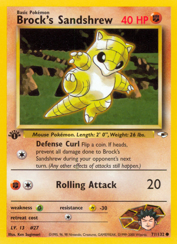 Brock's Sandshrew - Gym Heroes SET-71